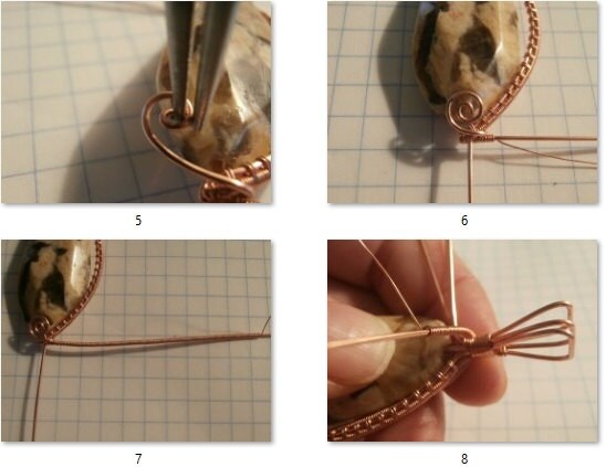 Wire Weave Pendant Tutorial: DIY Wire Wrapped Jewelry Pattern (PDF ...