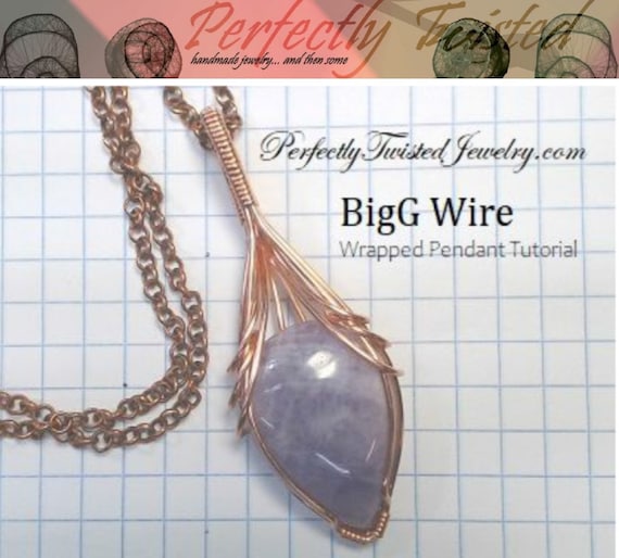 Wire Wrapping Tutorial Book Learn GemStone Wrapped Pendant Jewelry Making  Lesson