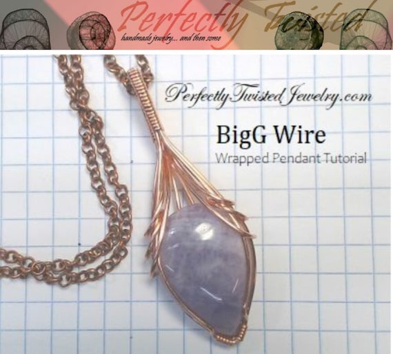 TUTORIAL Bigg Wire Wrapped Pendant Tutorial Perfectly Twisted
