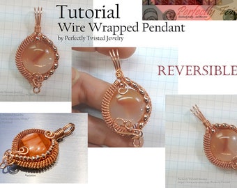 DIY TUTORIAL Wire Wrapped Jewelry Pendant, Beginner to Intermediate Pattern, Making a Wire Coiled and Beaded Pendant, Perfectly Twisted