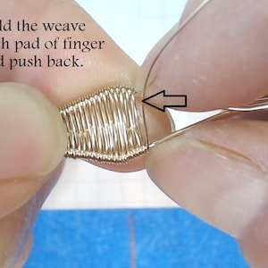 DIY Tutorial Wire Weaved Pendant Drops of Gold Jewelry Pattern, PDF download, Perfectly Twisted Jewelry image 6