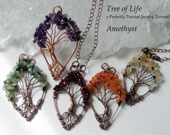 DIY Wire Wrap Tutorial, Tree of Life Pendant, Learn how to wire wrap, Wire Wrap Tree tutorial, How to wire wrap, Perfectly Twisted Jewelry