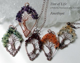 DIY Wire Wrap Tree of Life Pendant Tutorial (Digital Download)