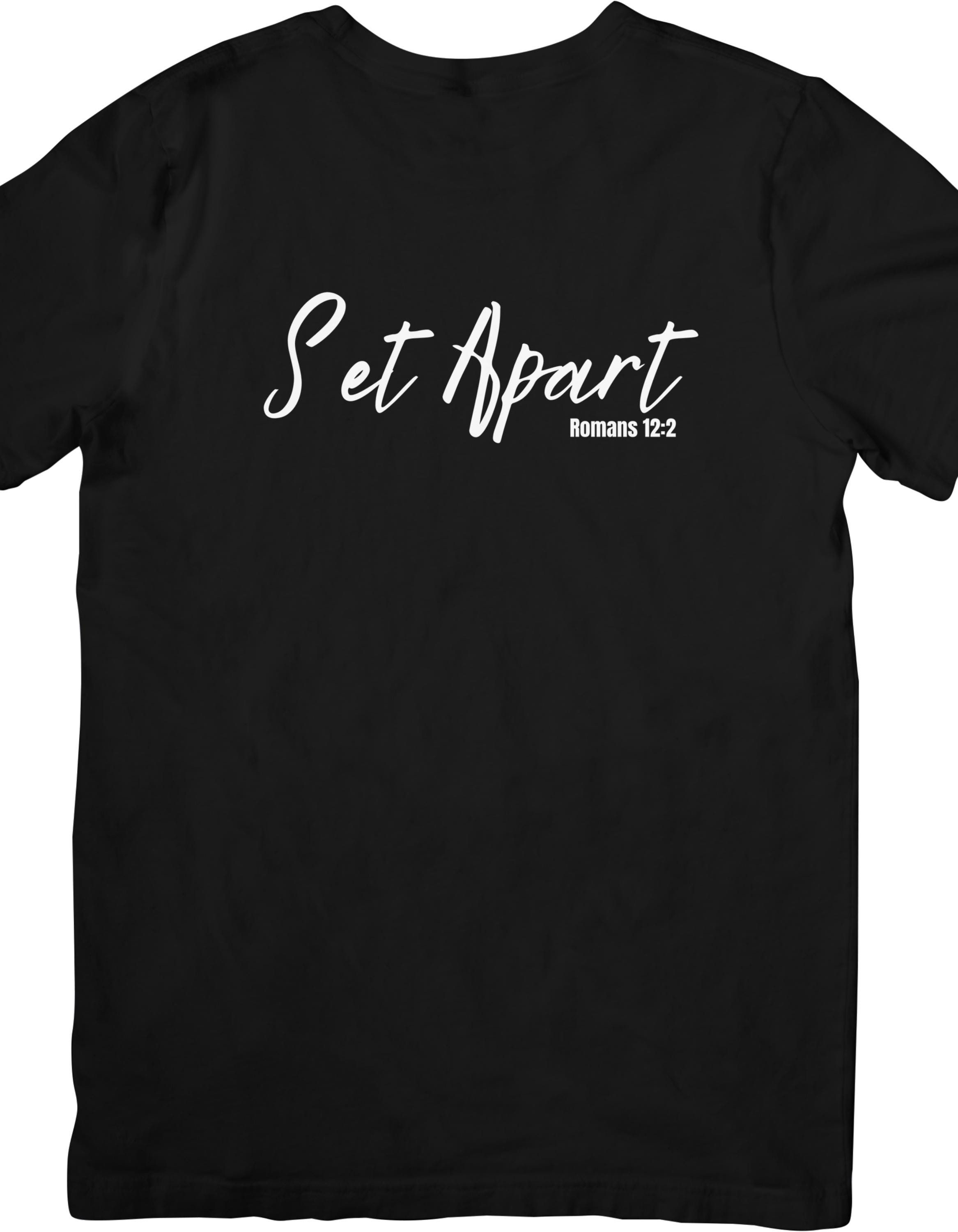 Set Apart Graphics Set Apart Graphic Tee Faith Based Shirt Inspirational Apparel Religious ...