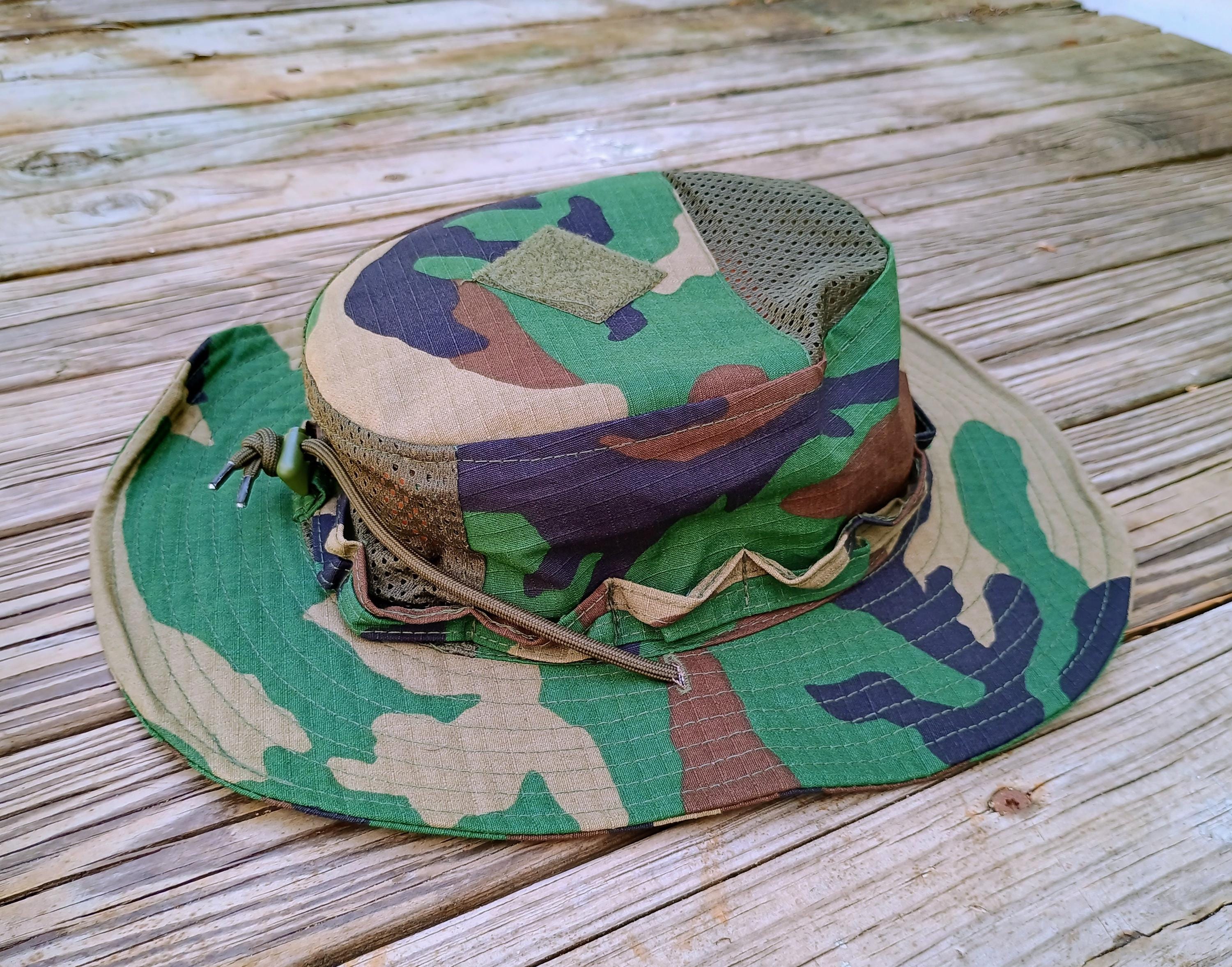 M81 Woodland Camo Boonie-hat Sun-hat Tactical Mesh Vented - Etsy