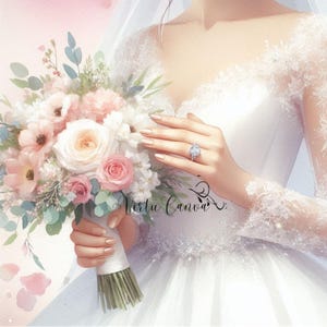 Clipart de boda de novios, paquete de 40, clipart, PNG, clipart de novios, clipart de novias, clipart de boda, acuarela, descarga instantánea