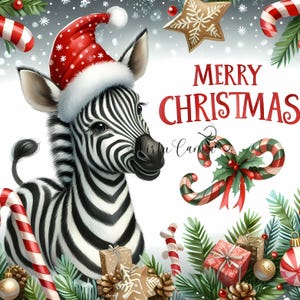 Afrikaanse kerst clipart, bundel 14, Afrikaanse png, Afrikaanse aquarel, kaarten maken, Afrikaanse kerst, kaart, Afrikaanse dieren, Instant Download