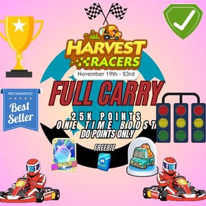 Mogo Harvest Racers- - Full Carry Service- (19.November-2025 (25.00 Punkte nur 1 Runde))-Bitte Beschreibung lesen