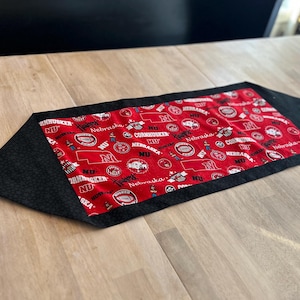 Reversable University of Nebraska Cornhusker Table Runner/Topper/Centerpiece