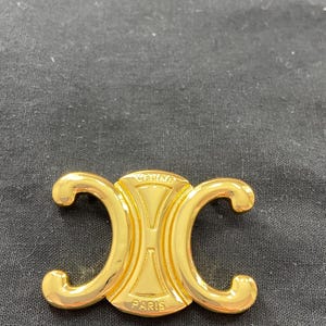 Vintage Celine Gold Brooch with Box