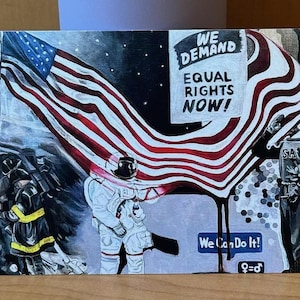 American Ambition von Maggie Hofmann - patriotisches Acrylbild
