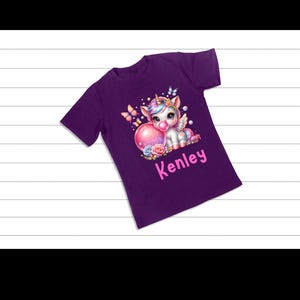 Personalized Unicorn T-Shirt for Kids | Custom Name Tee & Magical Kids Apparel Gift
