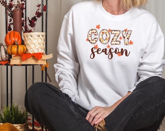 Sweat-shirt douillet de saison | Thanksgiving, vêtements d'automne et d'automne | Confortable et élégant pour les journées fraîches