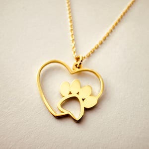 Paw Necklace, Dainty Paw Necklace, Paw Friend Necklace, Sterling Silver Paw Necklace, Paw Shape Necklace,