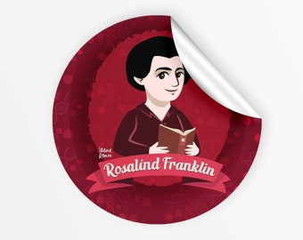 ROSALIND FRANKLIN Science sticker Laptop sticker Vinyl STEM art Women in science Scientist Women In Physics