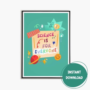 Klassenzimmer Poster Wissenschaft Wandkunst Klassenzimmer Dekor Mittelschule Zitat Wandkunst Wissenschaft Lehrer Geschenk Kunst für die Schule
