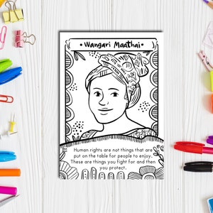 Ida B Wells Coloring Page Etsy