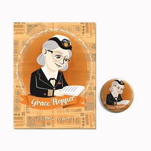 Set Spilla e cartolina Grace Hopper
