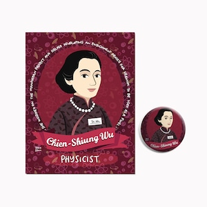 Mois Aapi Women in Physics CHIEN SHIUNG WU Women in Stem cadeau Women in Science cadeau de remise des diplômes épingle et carte postale