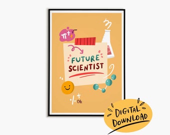 SCIENCE POSTER for Classroom, Printable Wall Art, Science Classroom Decor, Inspirational Classroom Poster, Classroom Posters, Scientist Pdf