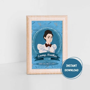 Emmy Noether, cartolina stampabile