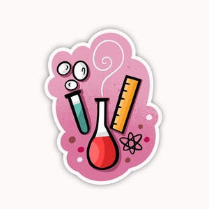 Pegatina de ciencia Regalo de ciencia Pegatina de científico Pegatina de ciencia linda Pegatina para computadora portátil Pegatinas de vinilo