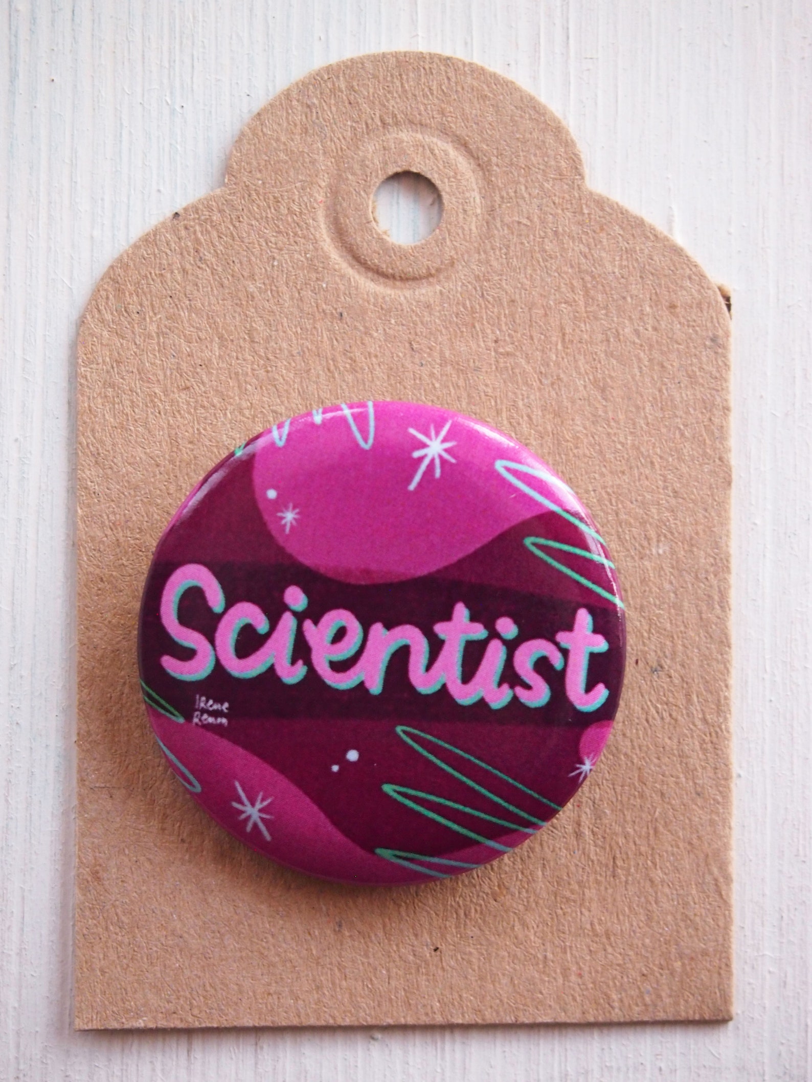 Scientist pin science gift Etsy