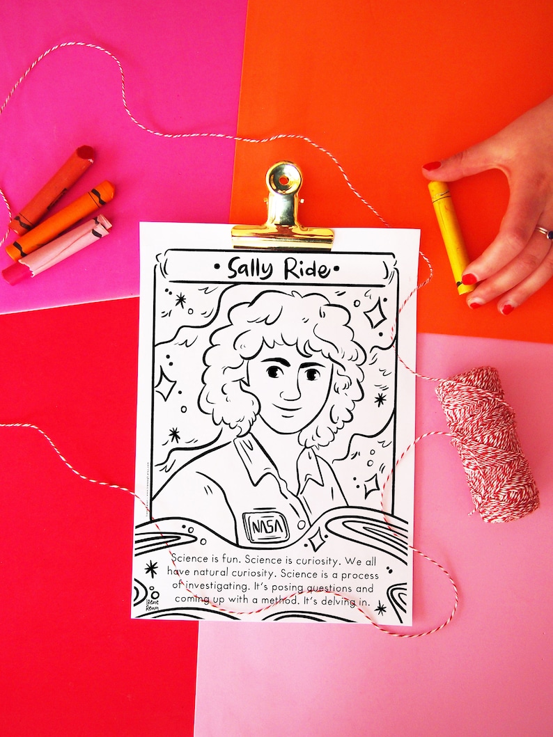 Free Printable Sally Ride Coloring Pages