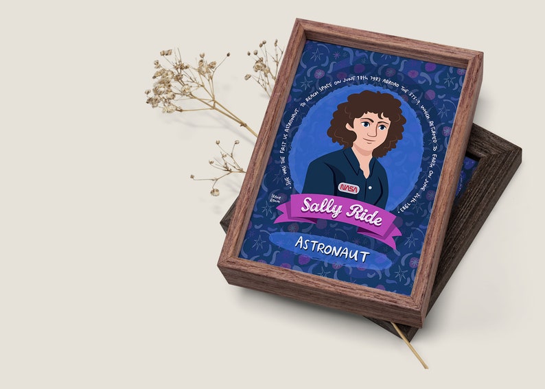 SALLY RIDE Women In Science Printable Art Digital Download Etsy Canada sally-ride-women-in-science-printable-art-digital-download-etsy-canada