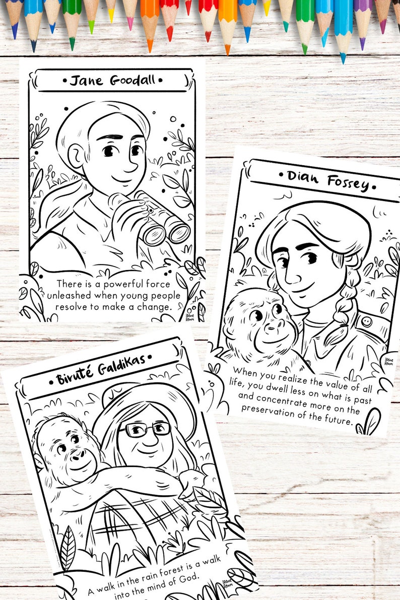Women in Science Coloring Page Bundle, Kids STEM (digital Download) - Etsy