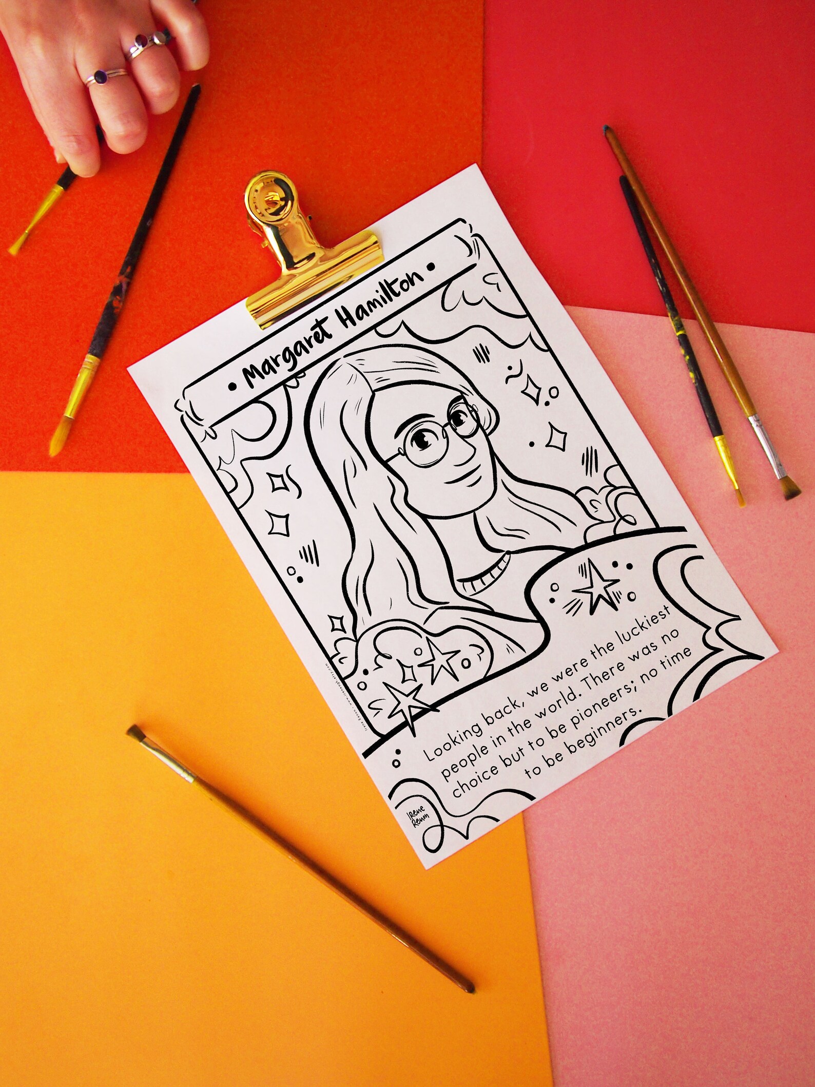 Margaret Hamilton Coloring Page Computer Science Printable Etsy Margaret Hamilton Coloring Page Computer Science Printable Etsy