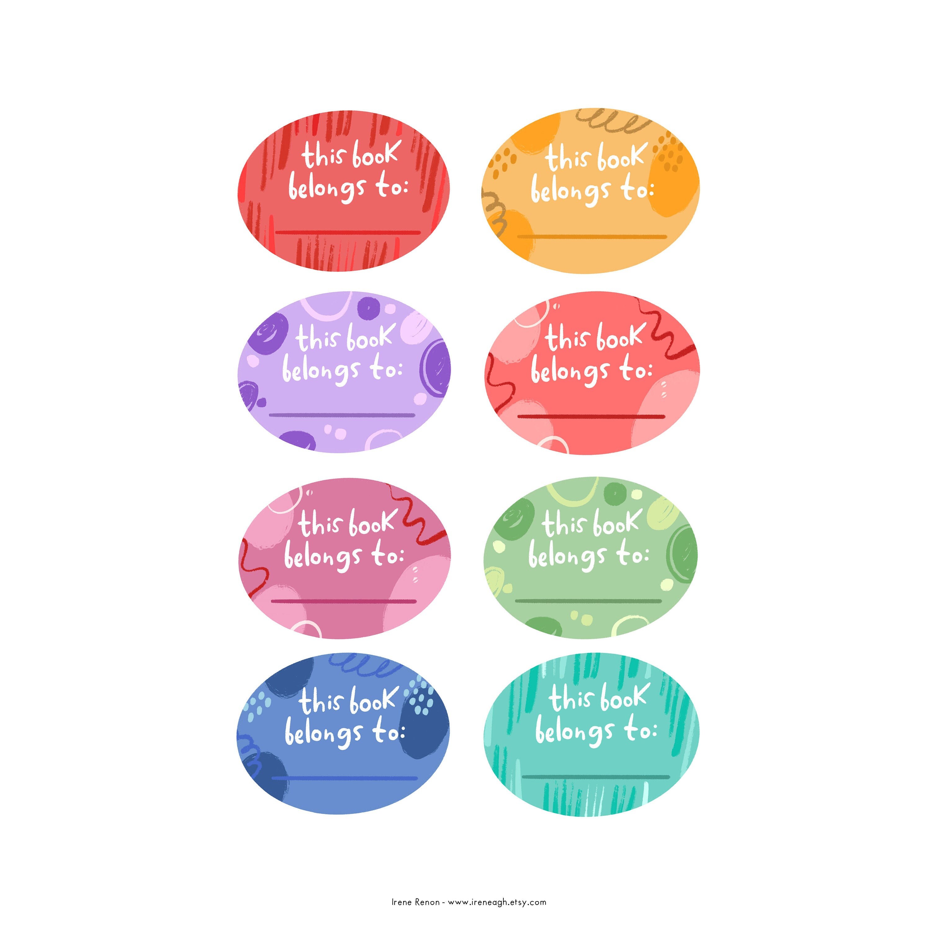 Gender neutral Custom Label sticker for kids and teachers Etsy