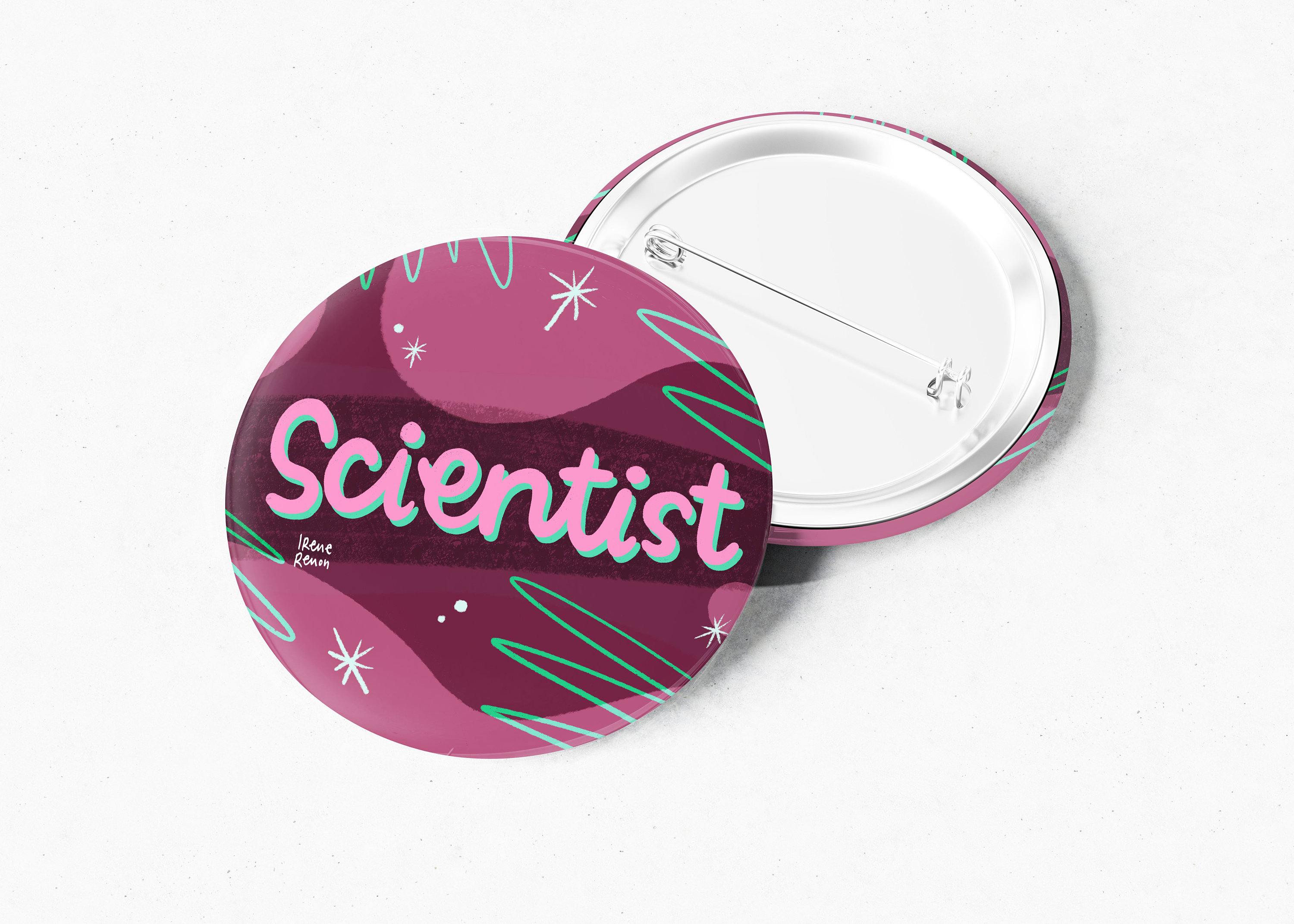 Scientist pin science gift Etsy
