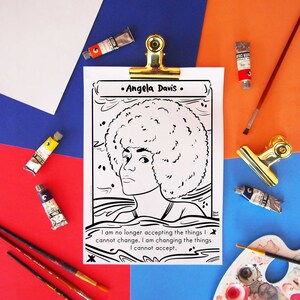 Angela Davis Coloring Page Printable - Il 300x300.5757054989 Ihqs 