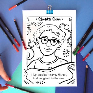 Printable Coloring Page for Black Month