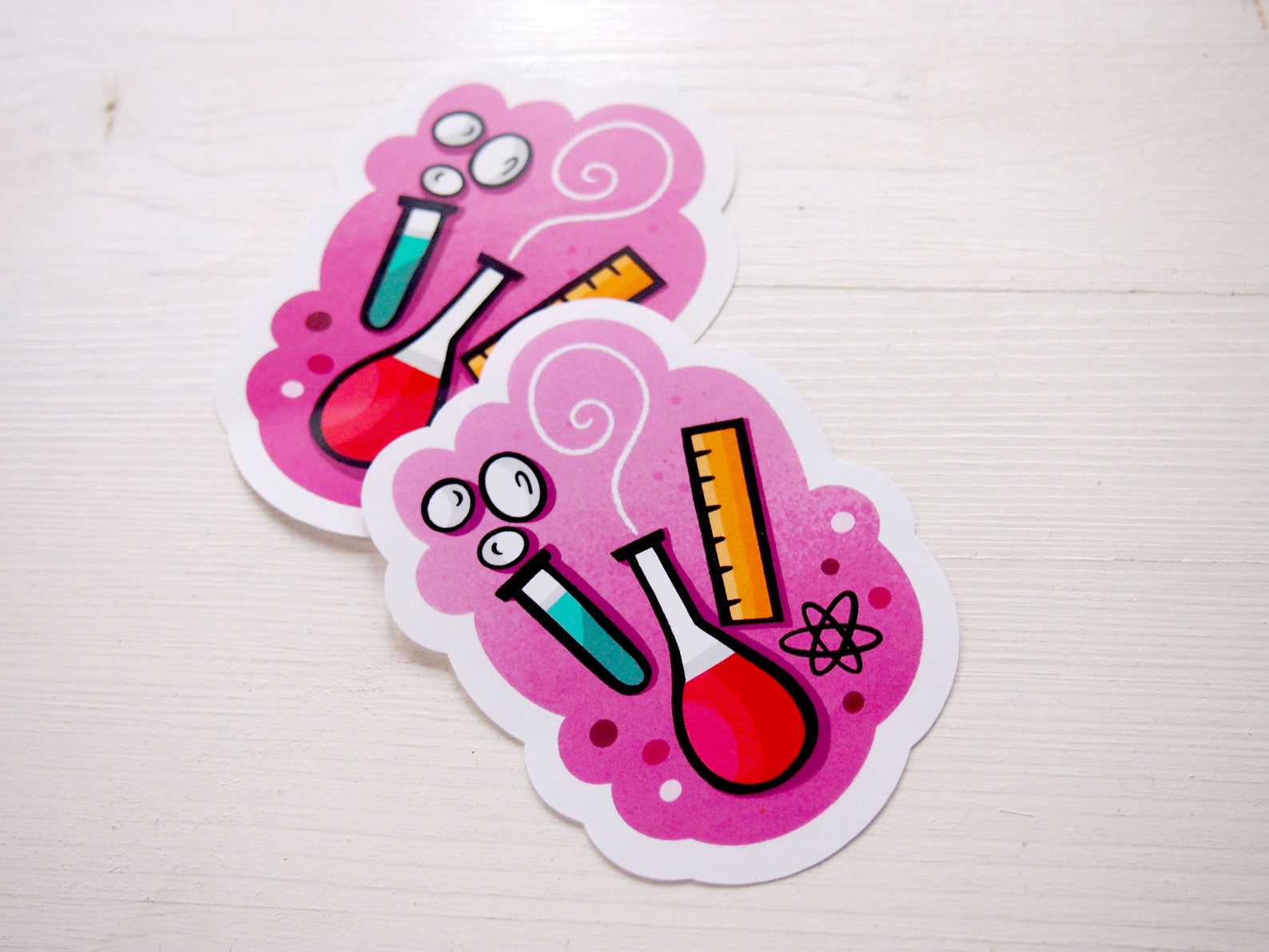 Cute Science Vinyl Sticker, Scientist Gift - Etsy