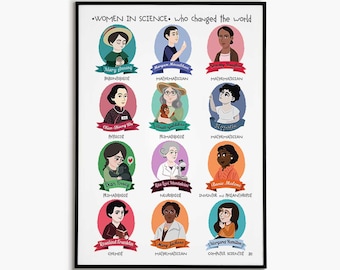 Women in Science Poster: Famous Female Scientists, STEM Classroom Decor