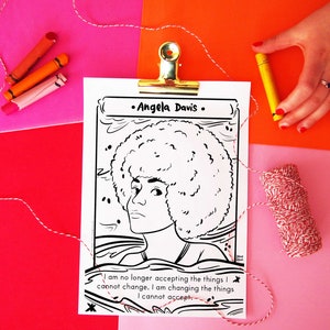 Angela Davis Coloring Page Printable - Il 300x300.5757062497 Hc2j 