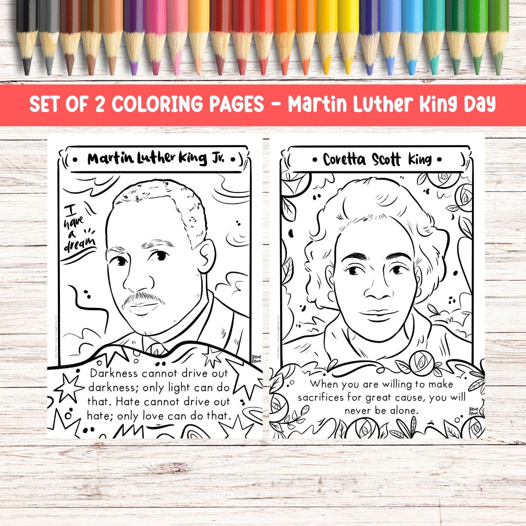 Martin Luther King Coloring Sheet Coretta Scott King Coloring Page MLK