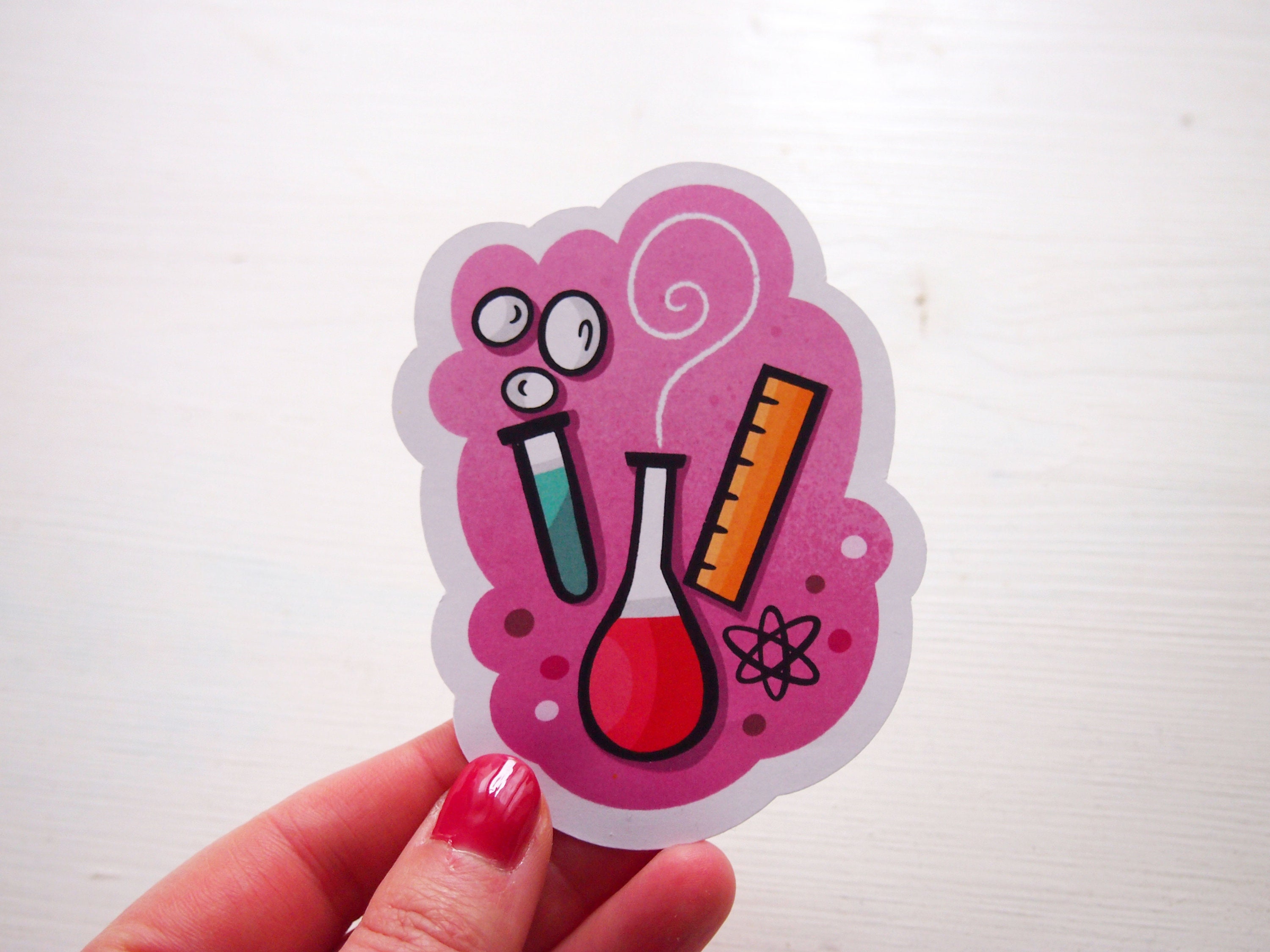 Science Star Sticker Round Cute Science Vinyl Sticker, Scientist Gift - Etsy