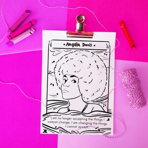Angela Davis Coloring Page Printable - Il 300x300.5757060941 Om69 
