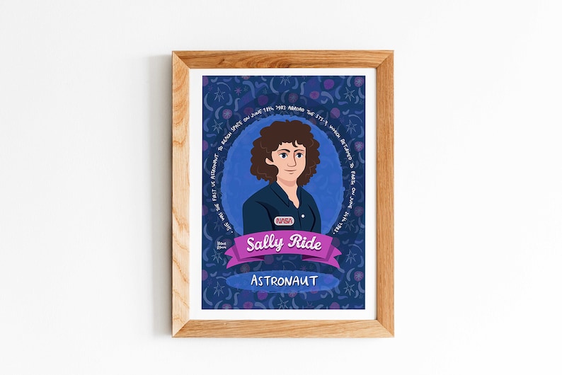 SALLY RIDE Women In Science Printable Art Digital Download Etsy Canada sally-ride-women-in-science-printable-art-digital-download-etsy-canada