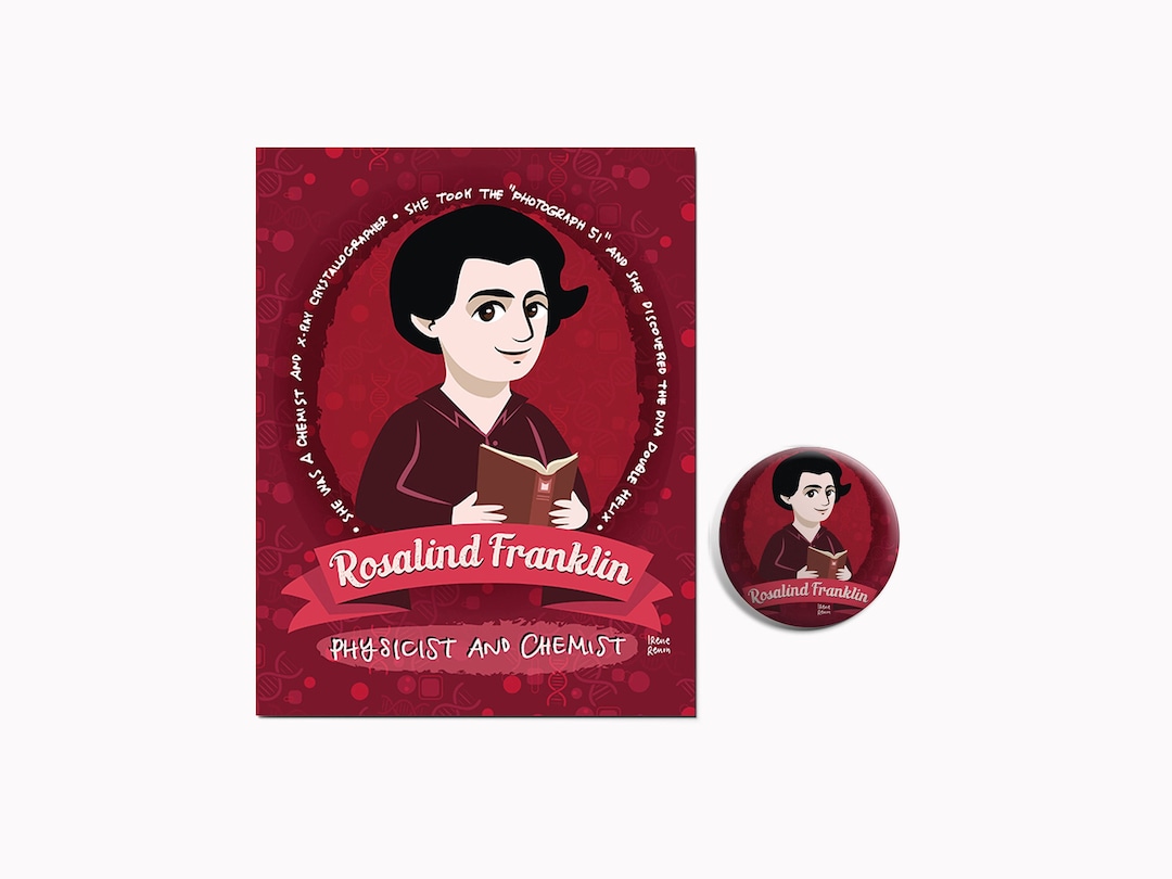 ROSALIND FRANKLIN Women in Science Women in Physics Pin and Postcard ...