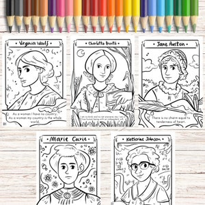 Women History Month Downloadable Coloring Pages