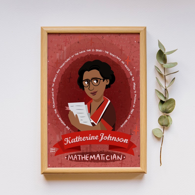 Katherine Johnson Science Poster Black History Month Classroom Decor 
