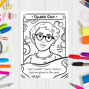 CLAUDETTE COLVIN Downloadable Coloring Page