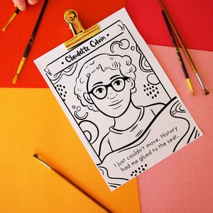 Downloadable Coloring Page Women in History Black History Month