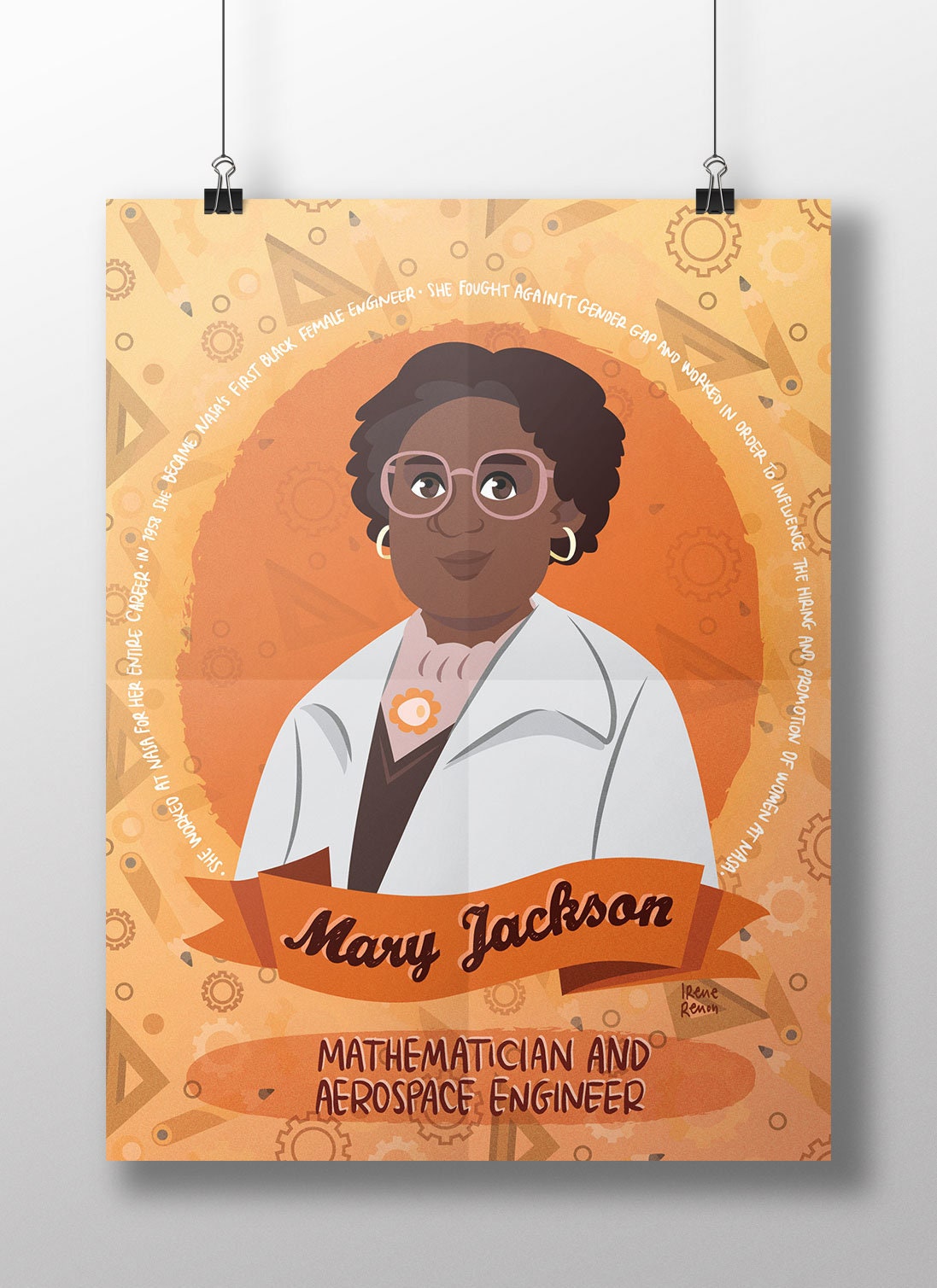 Mary Jackson science print Etsy
