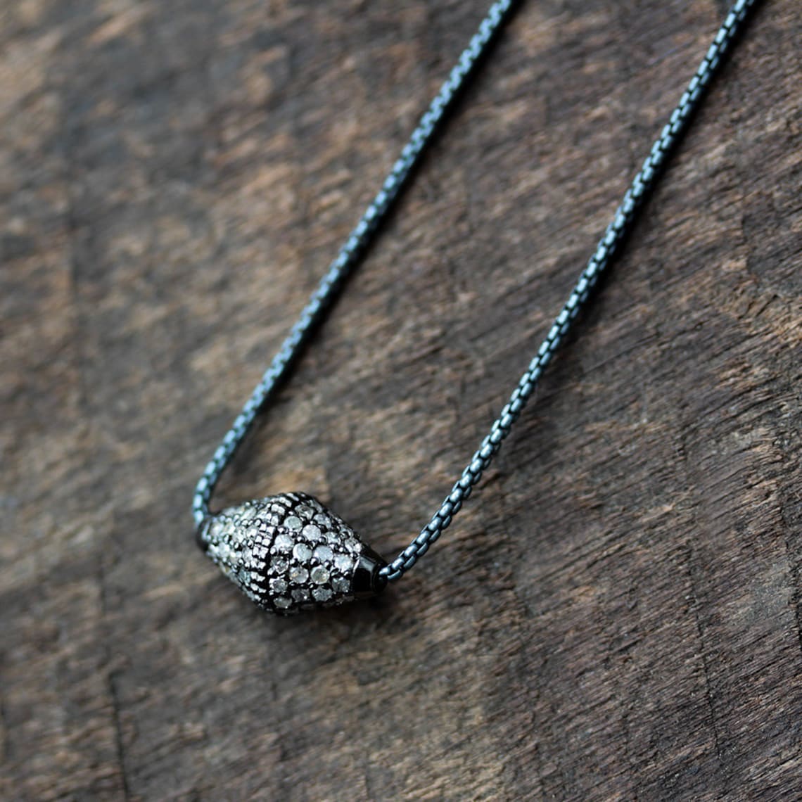 Diamond Rhombus Simple Necklace Geometric Everyday Necklace Etsy