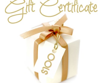 Gift Certificate 100 Dollars / By Jodi / Jewelry